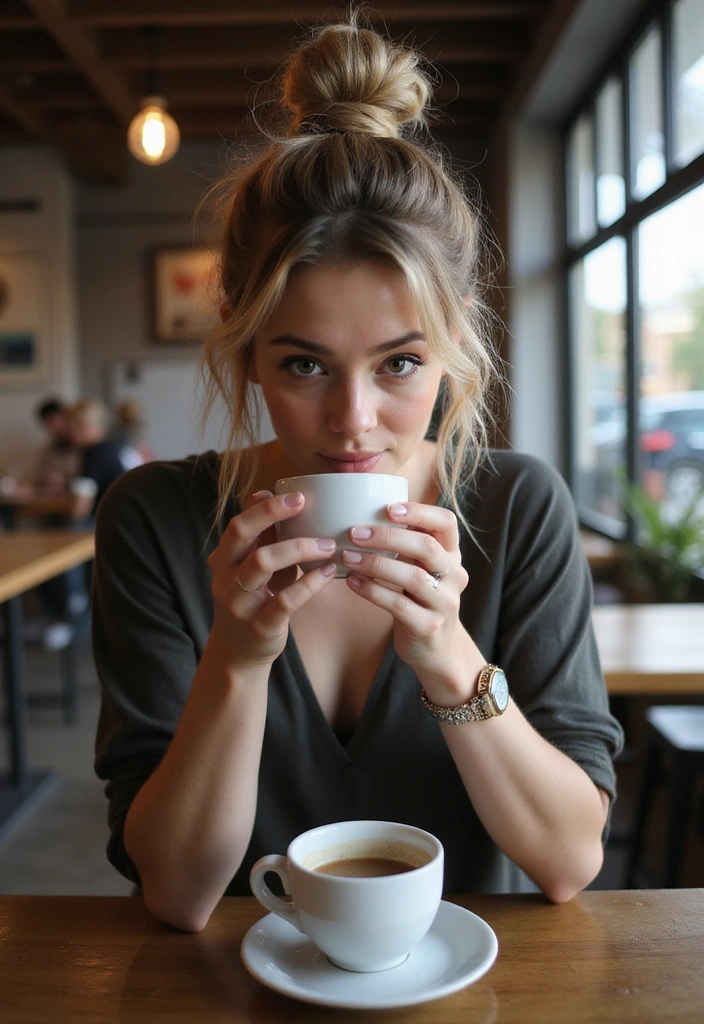 28 Quick and Easy Hairstyles for Long Hair Perfect for Busy Days! - 2. Messy Bun Perfection