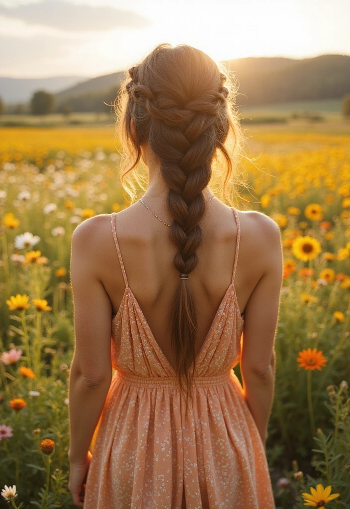 28 Quick and Easy Hairstyles for Long Hair Perfect for Busy Days! - 6. Twisted Crown Braid