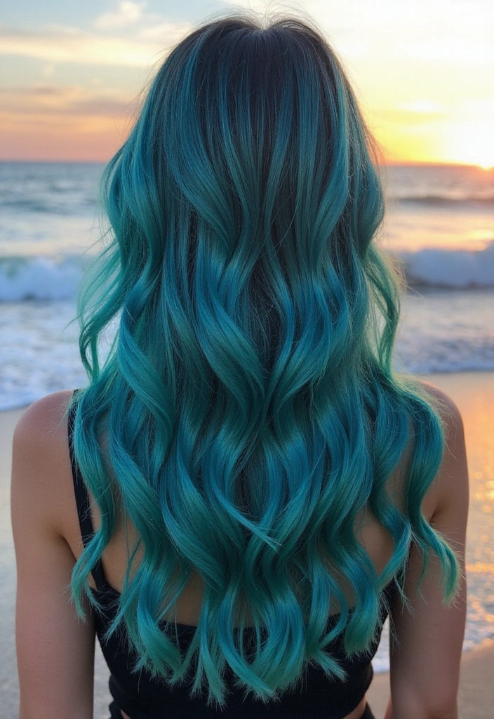 28 Sea Witchery Hairstyles That Channel the Ocean’s Dark Magic - 1. Ocean Wave Elegance