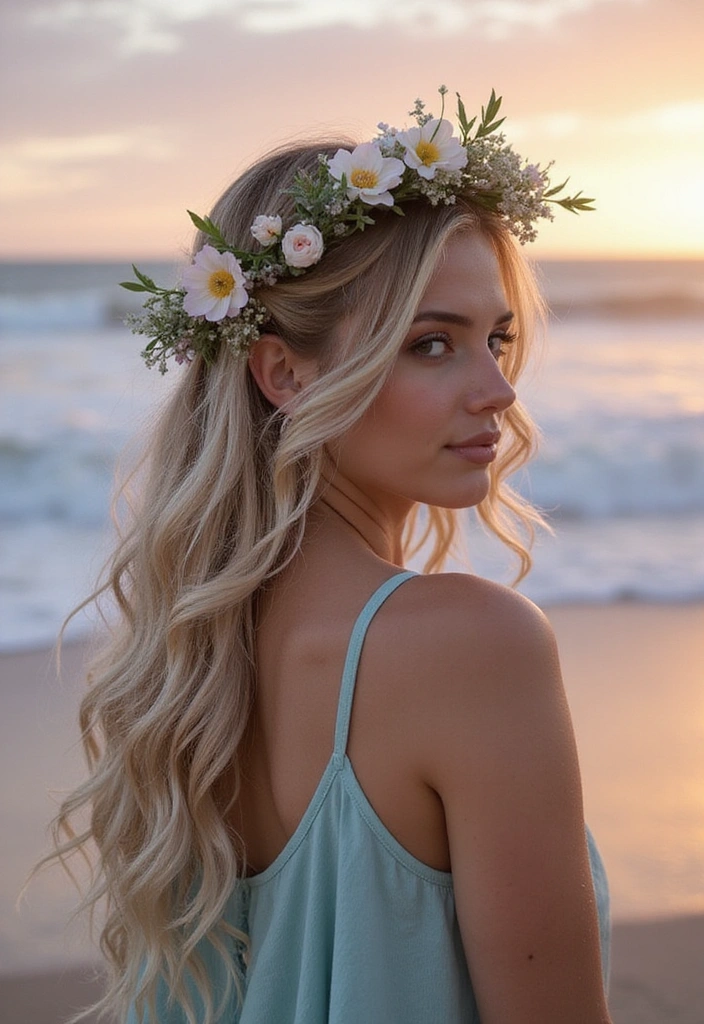 28 Sea Witchery Hairstyles That Channel the Ocean’s Dark Magic - 14. Ocean Mist Braided Crown