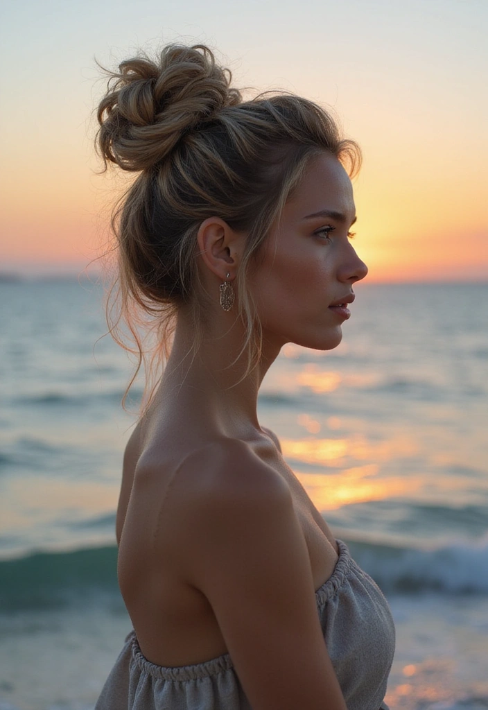28 Sea Witchery Hairstyles That Channel the Ocean’s Dark Magic - 6. Ethereal Oceanic Updo