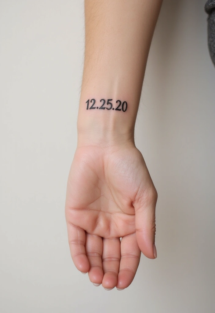 28 Small Hand Tattoos That Will Make You Want One Right Now! - 15. Personalized Date Tattoos