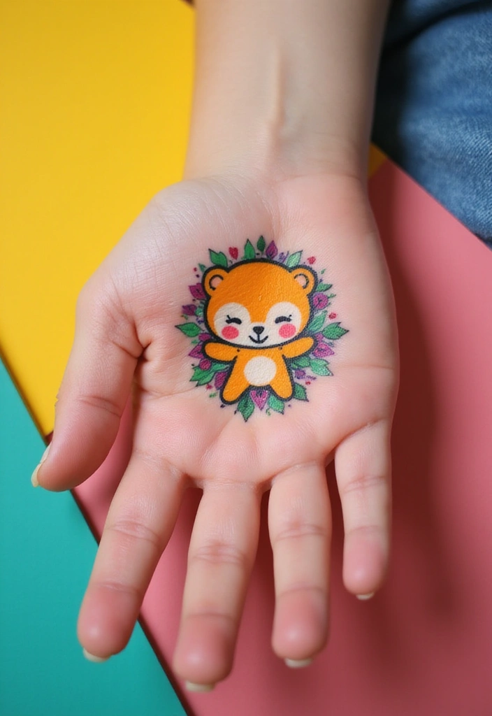 28 Small Hand Tattoos That Will Make You Want One Right Now! - 16. Playful Cartoon Characters