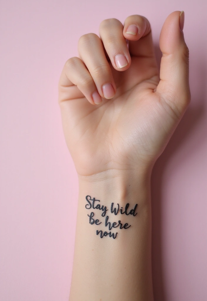 28 Small Hand Tattoos That Will Make You Want One Right Now! - 4. Quote Tattoos