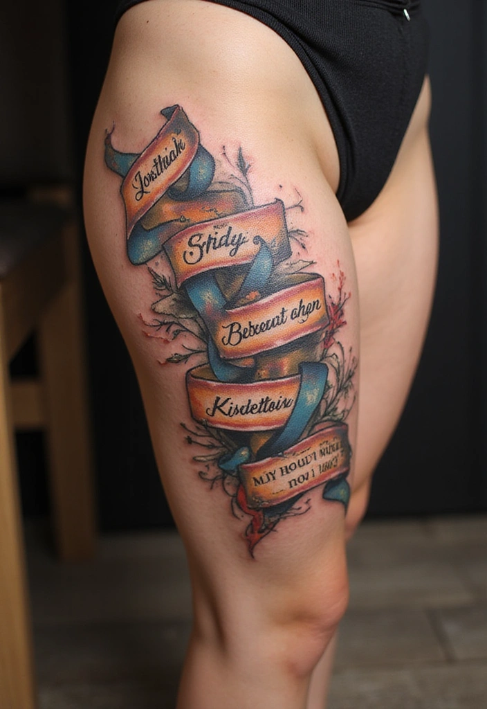28 Thigh Tattoo Ideas for Women That Will Make You Want to Get Inked Right Now! - 23. Iconic Movie or Book References