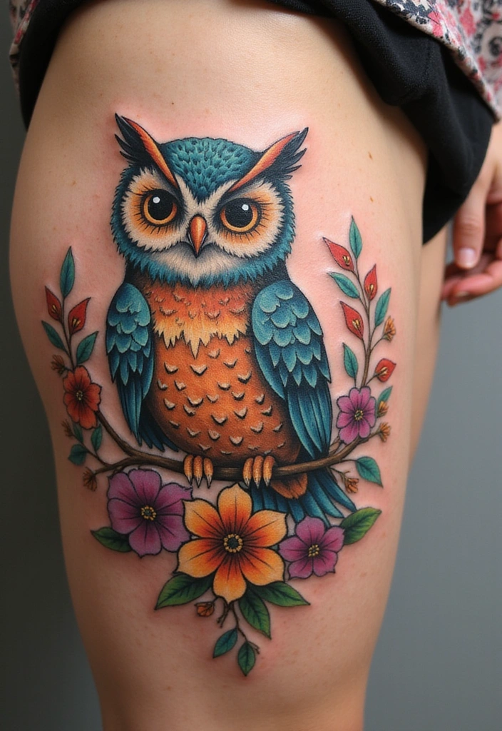 28 Thigh Tattoo Ideas for Women That Will Make You Want to Get Inked Right Now! - 5. Whimsical Animal Designs