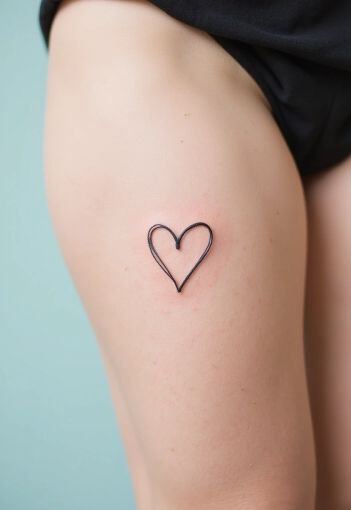 28 Thigh Tattoo Ideas for Women That Will Make You Want to Get Inked Right Now! - 9. Minimalist Line Art