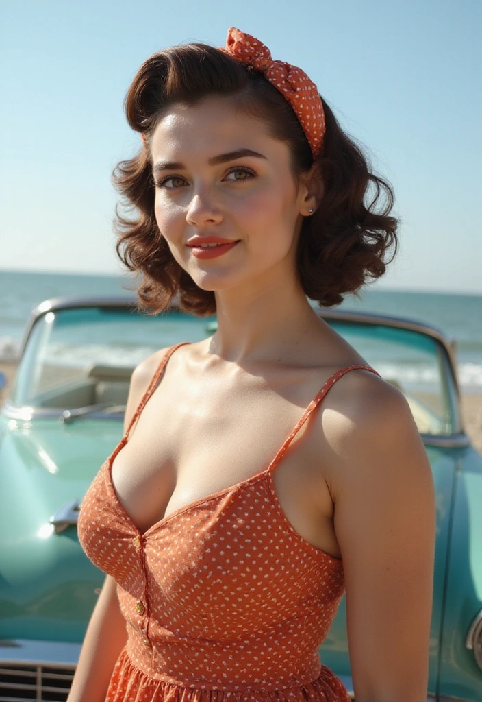 28 Trendy Summer Hairstyles Perfect for Your Next Beach Getaway! - 17. Vintage Pin-Up Curls
