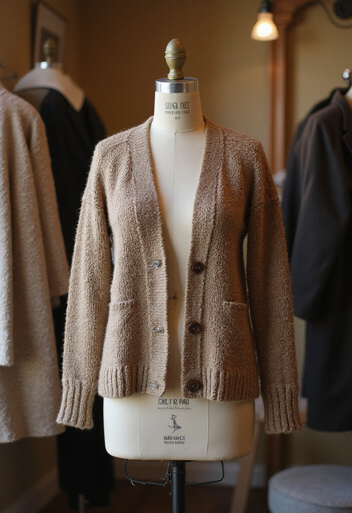 28 Vintage Outfits That Will Make You the Star of Any Retro Party! - 12. The Vintage Cardigan: Cozy and Cute
