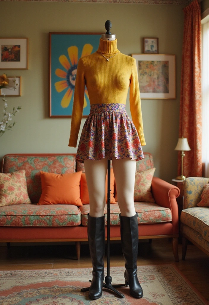 28 Vintage Outfits That Will Make You the Star of Any Retro Party! - 16. The Retro Mini Skirt: A Nod to the 60s