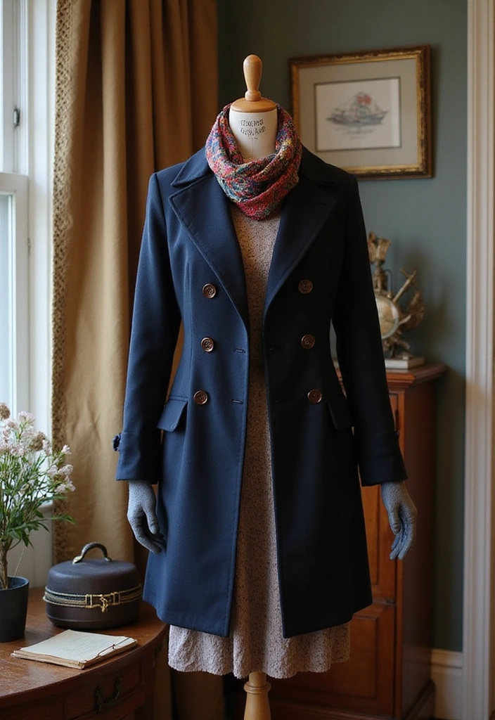 28 Vintage Outfits That Will Make You the Star of Any Retro Party! - 17. The Vintage Peacoat: Classic Outerwear