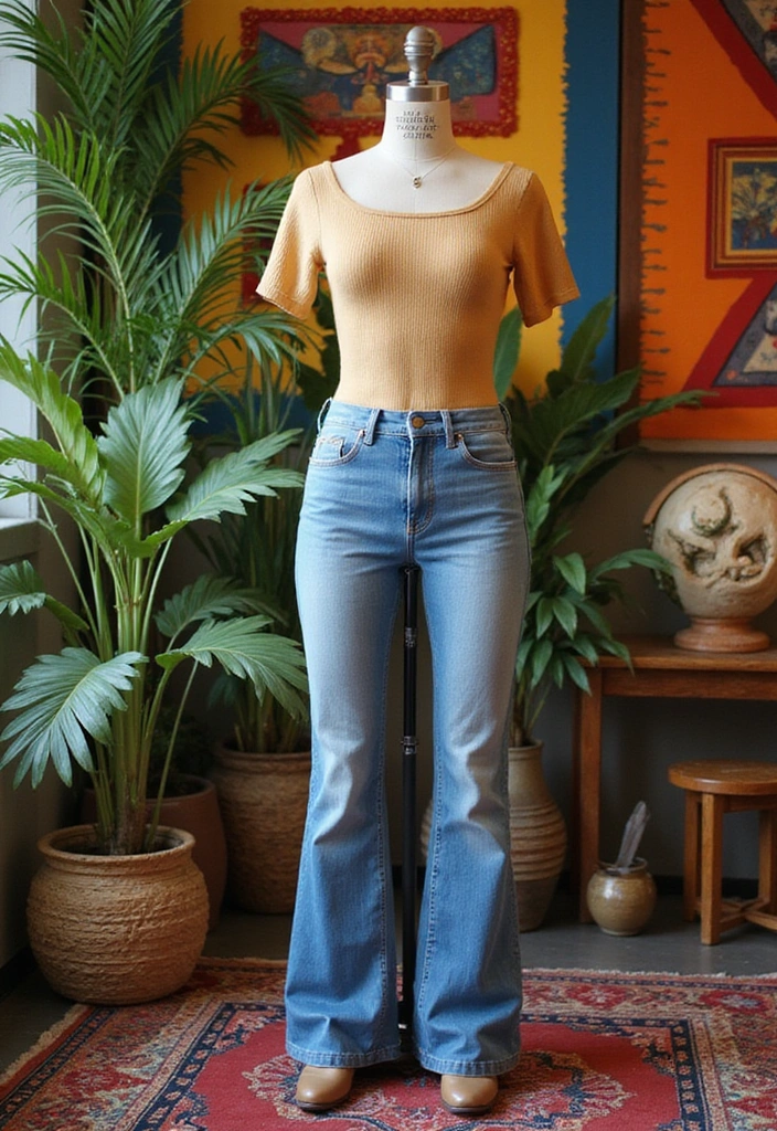 28 Vintage Outfits That Will Make You the Star of Any Retro Party! - 18. The Retro Bell-Bottoms: A 70s Icon