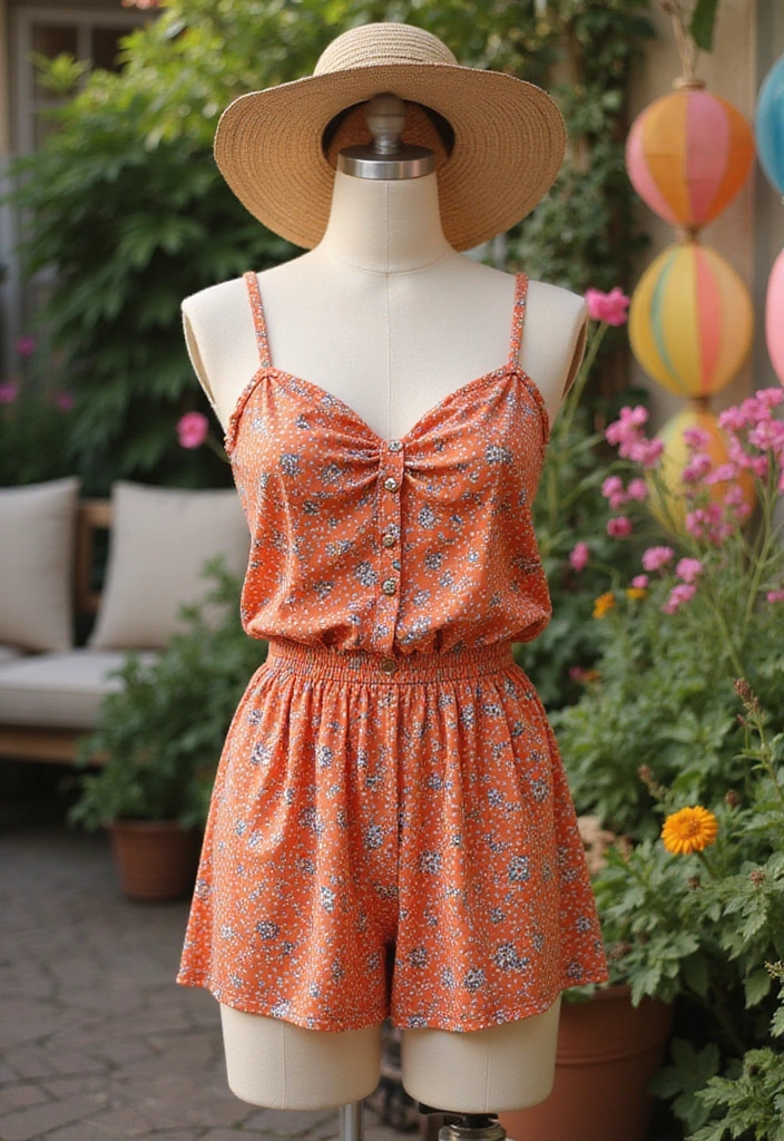 28 Vintage Outfits That Will Make You the Star of Any Retro Party! - 20. The Vintage Romper: Playful and Stylish
