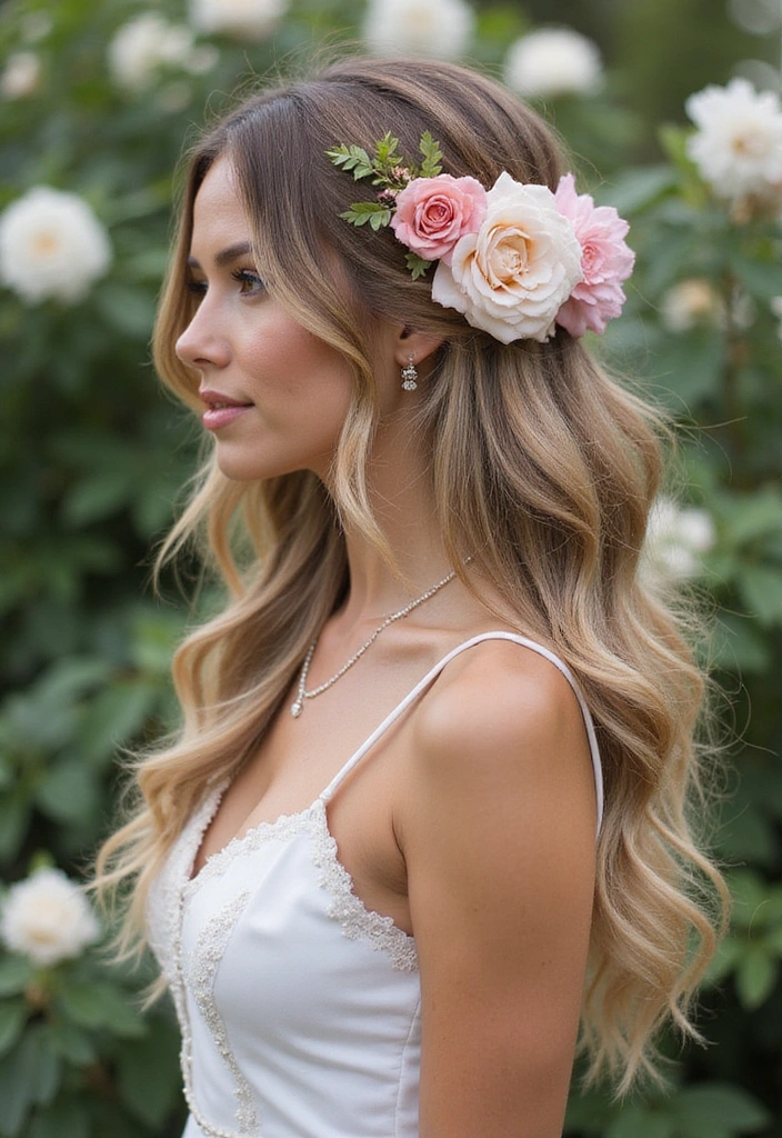 29 Chaos Cakes Hairstyles That Bring the Sweet, the Whimsy, the Wild - 12. Sweetheart Half-Updo