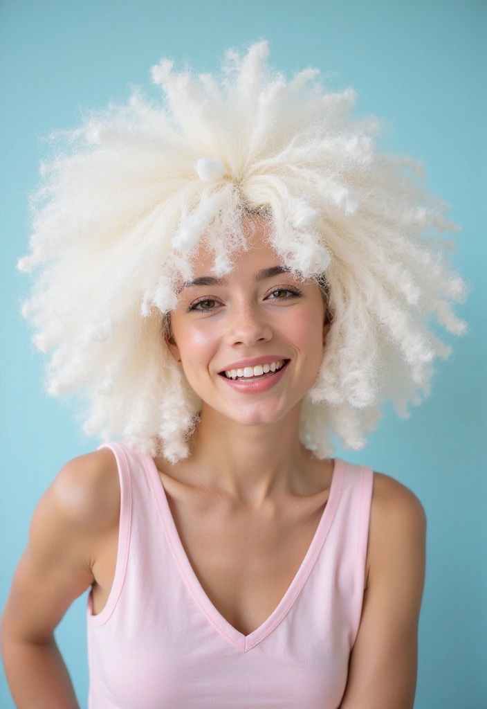 29 Chaos Cakes Hairstyles That Bring the Sweet, the Whimsy, the Wild - 15. Marshmallow Mousse
