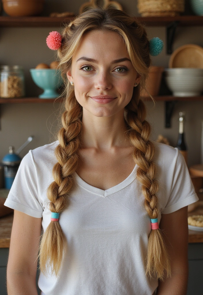29 Chaos Cakes Hairstyles That Bring the Sweet, the Whimsy, the Wild - 29. Cookie Dough Braids