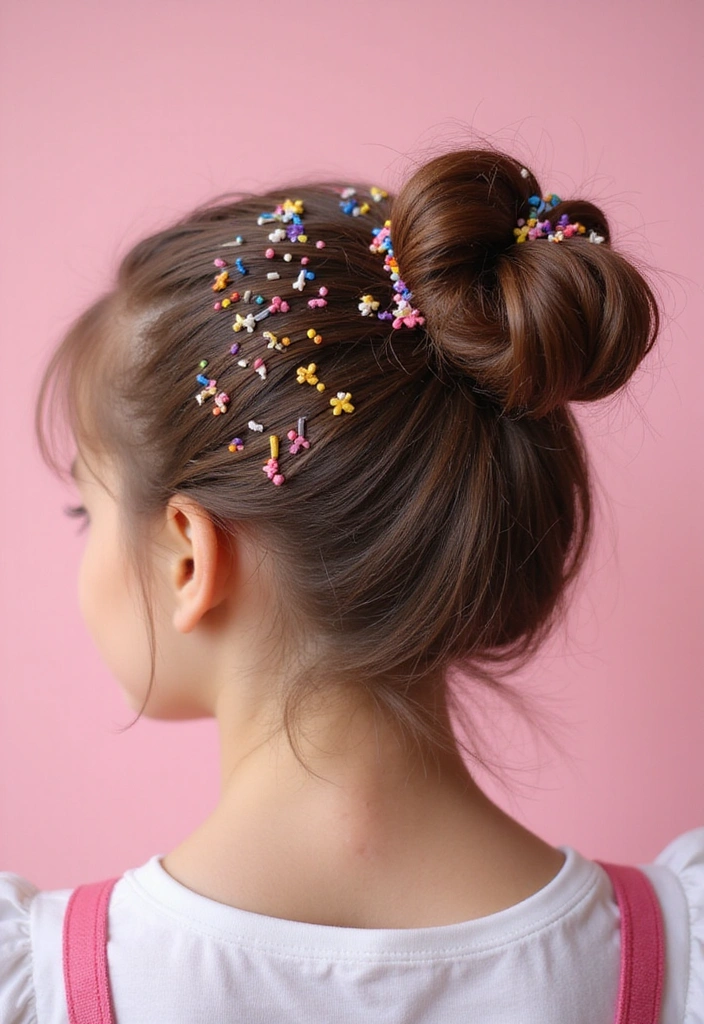 29 Chaos Cakes Hairstyles That Bring the Sweet, the Whimsy, the Wild - 3. Sprinkle Updo