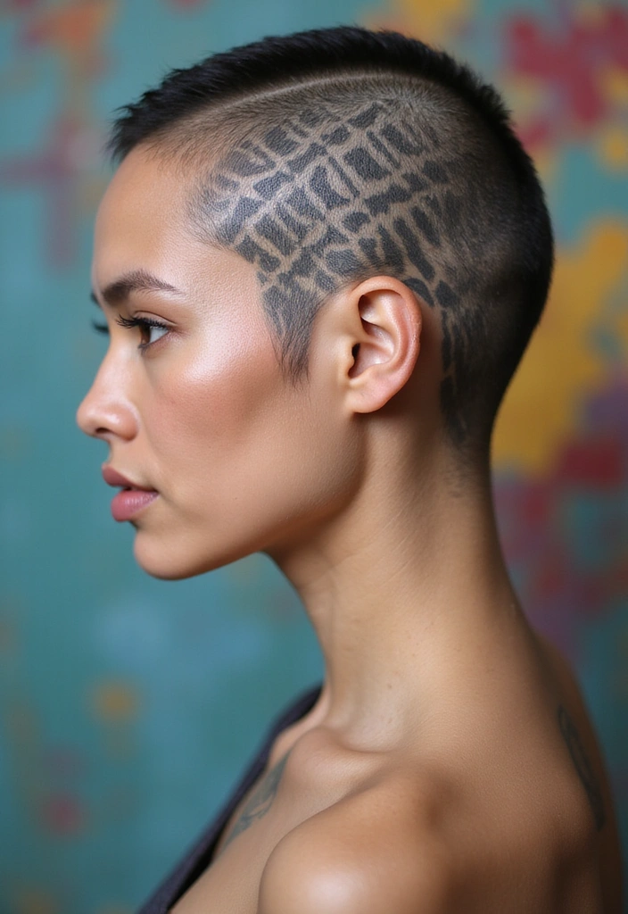 29 Rebel Floats Hair Trends for Rule Breakers & Vibe Makers - 10. Hair Tattoos