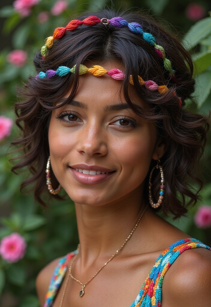 29 Rebel Floats Hair Trends for Rule Breakers & Vibe Makers - 16. Colorful Braided Crown