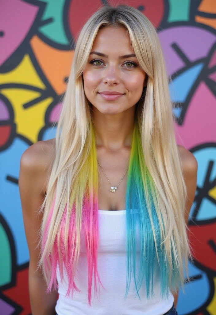 29 Rebel Floats Hair Trends for Rule Breakers & Vibe Makers - 22. Rainbow Roots