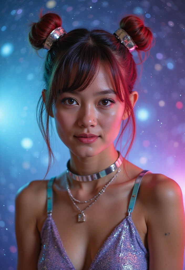 29 Rebel Floats Hair Trends for Rule Breakers & Vibe Makers - 23. Futuristic Space Buns