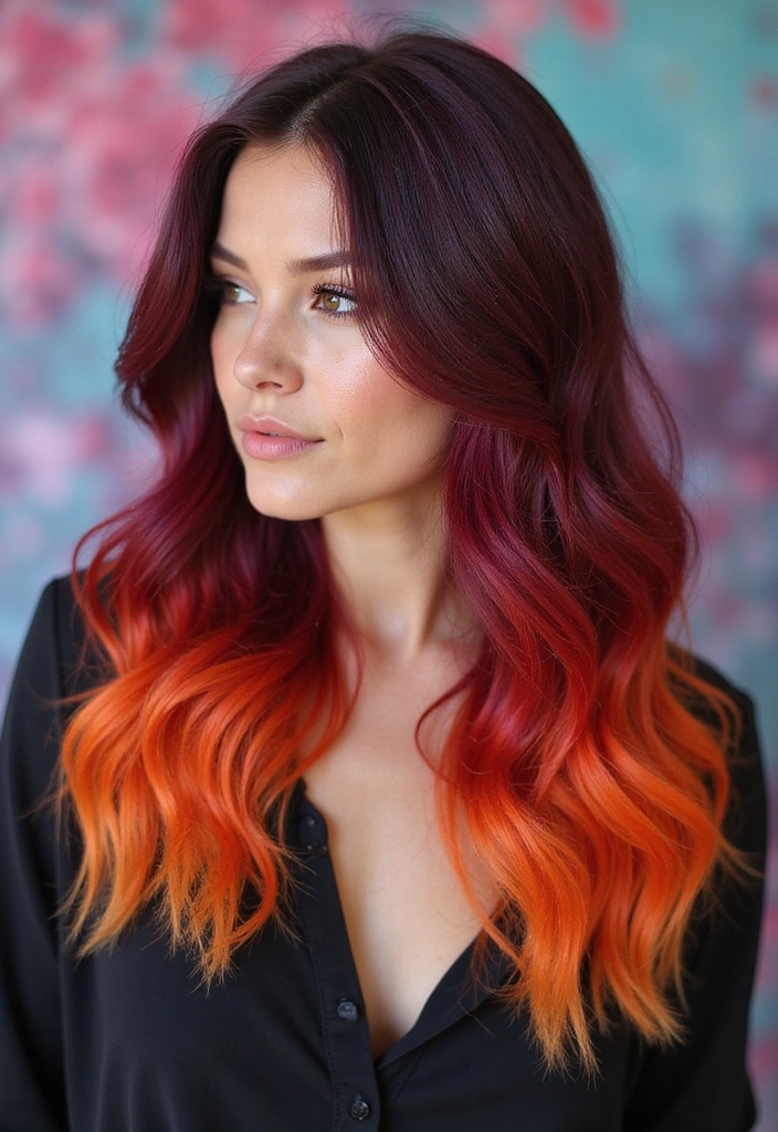 29 Rebel Floats Hair Trends for Rule Breakers & Vibe Makers - 24. Edgy Color Melt