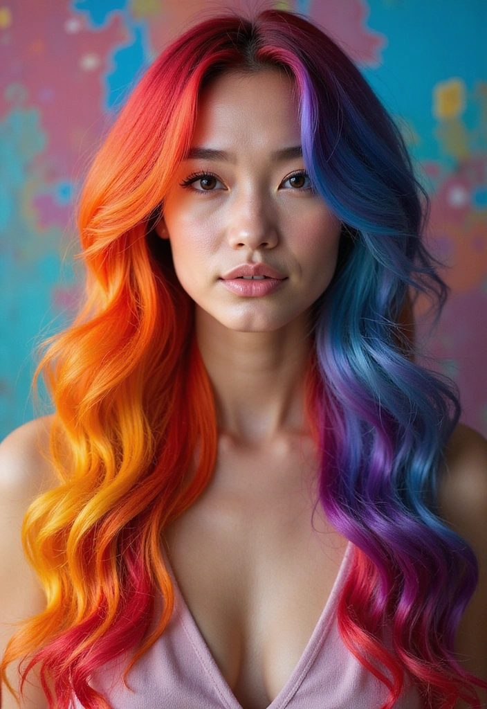 29 Rebel Floats Hair Trends for Rule Breakers & Vibe Makers - 24. Rainbow Hair