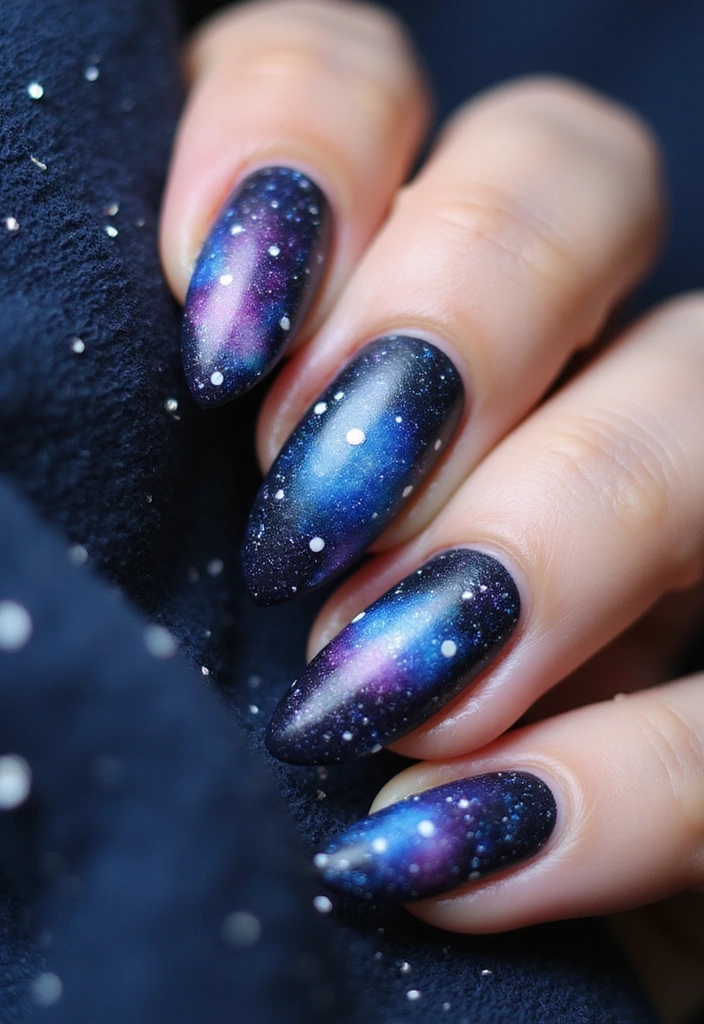 29 Surreal Soiree Nails That Look Like Dreams on Your Fingertips - 1. Ethereal Galaxy Nails