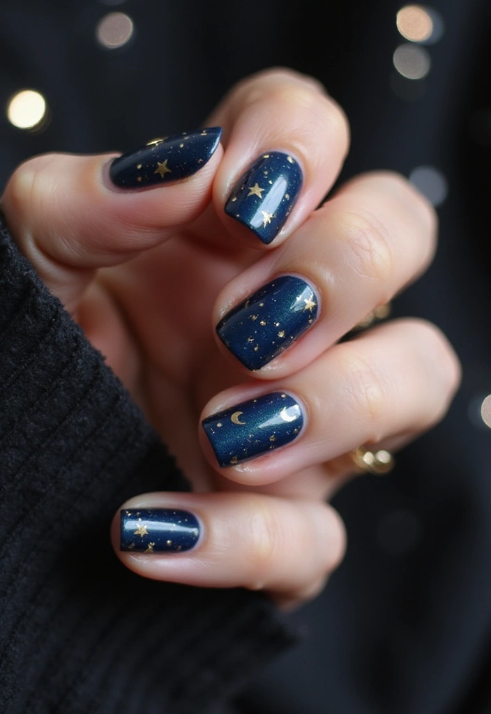 29 Surreal Soiree Nails That Look Like Dreams on Your Fingertips - 13. Celestial Moon and Star Nails