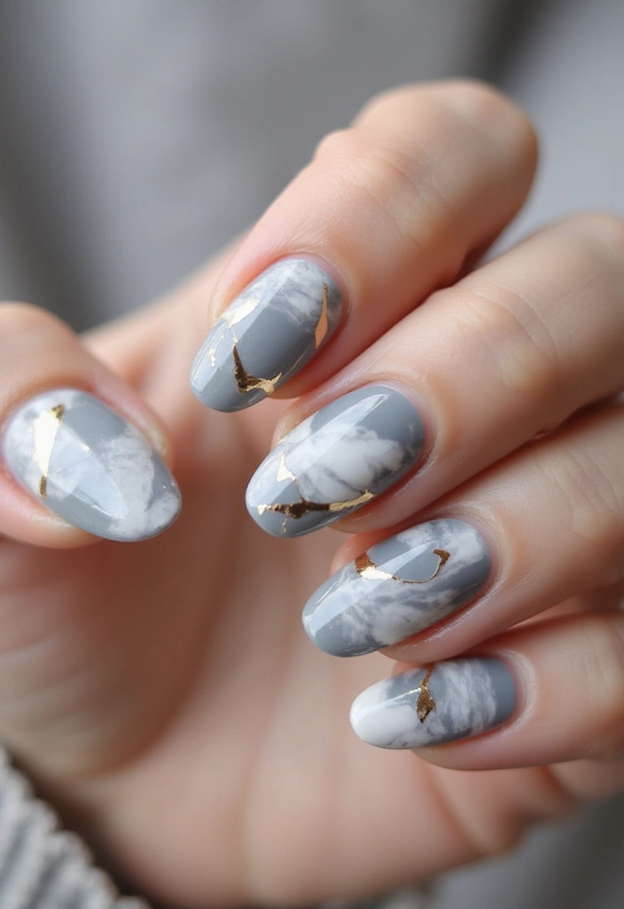 29 Surreal Soiree Nails That Look Like Dreams on Your Fingertips - 14. Abstract Marble Nails