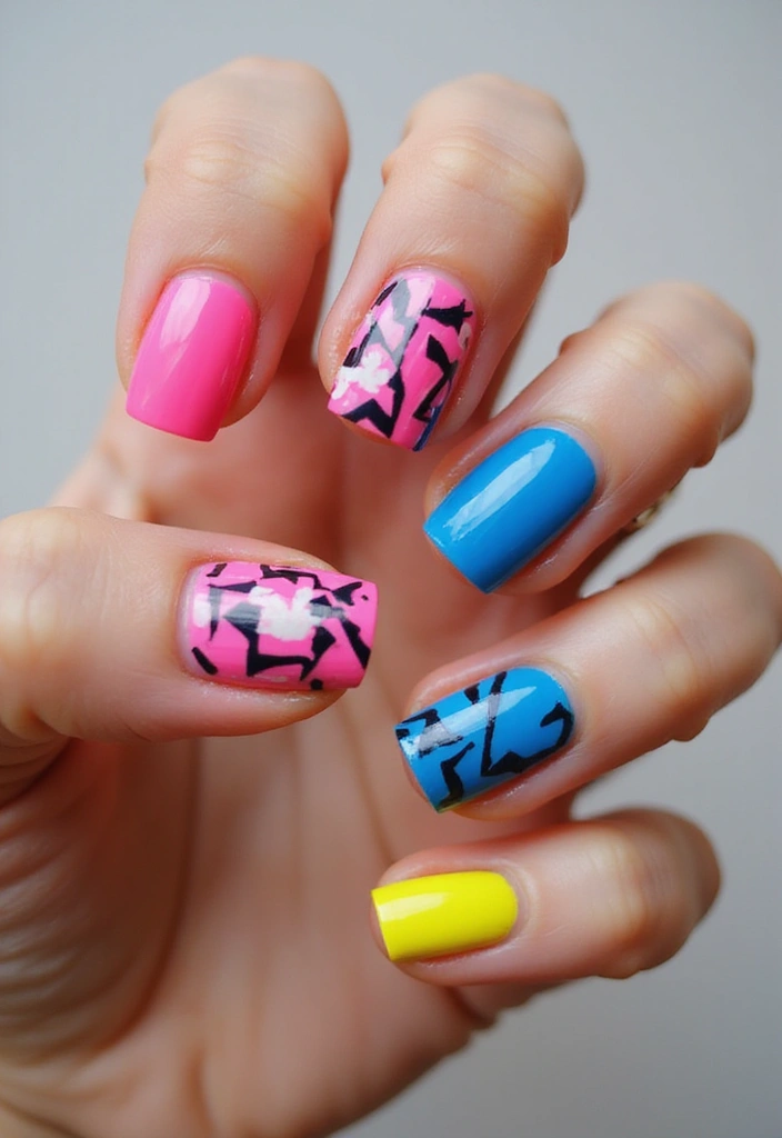 29 Surreal Soiree Nails That Look Like Dreams on Your Fingertips - 18. Surreal Geometric Pattern Nails