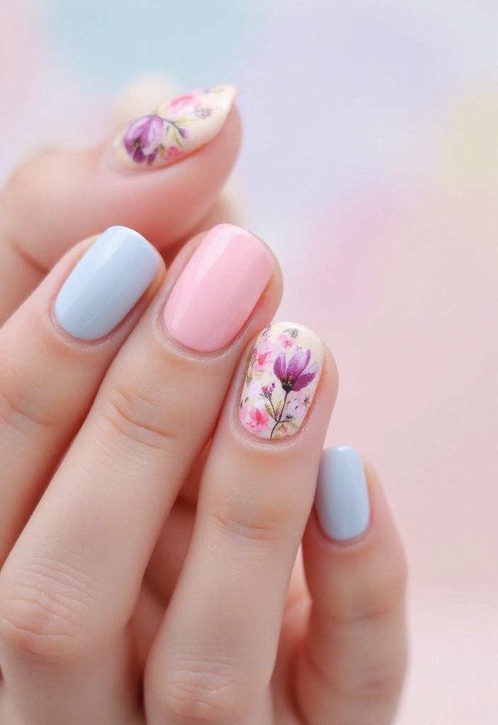 29 Surreal Soiree Nails That Look Like Dreams on Your Fingertips - 2. Dreamy Watercolor Nails