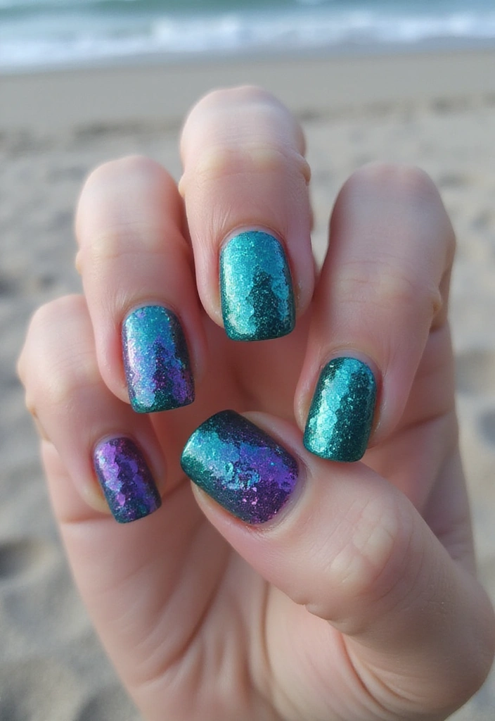 29 Surreal Soiree Nails That Look Like Dreams on Your Fingertips - 9. Dreamy Mermaid Nails