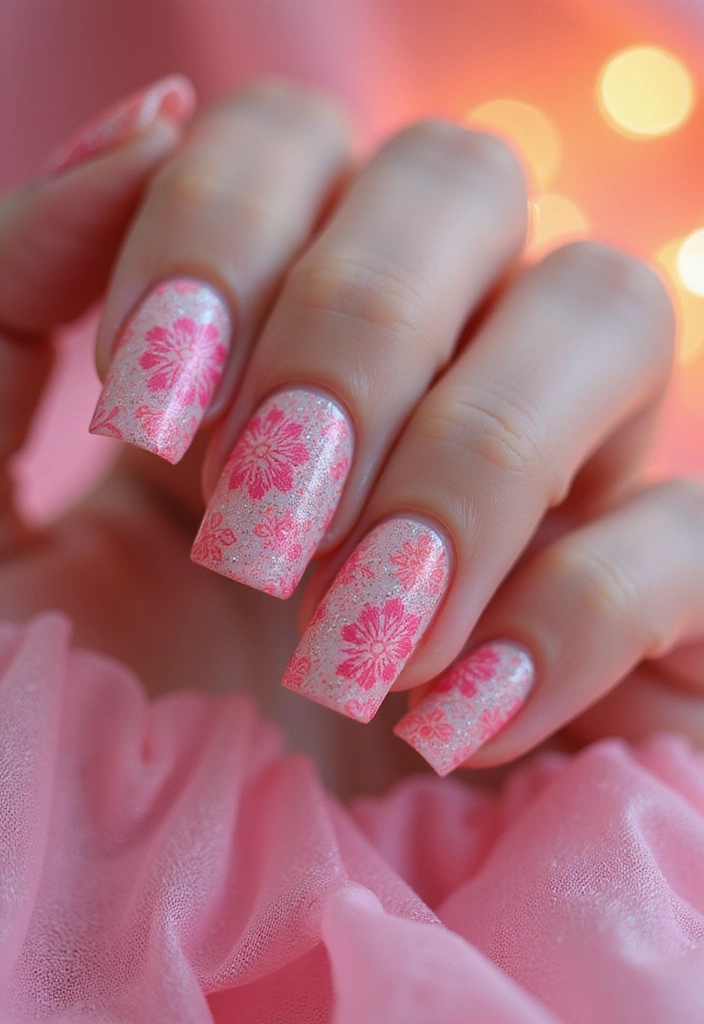 29 Terra Futura Nail Designs That Blend Nature and Neon - 21. Neon Lace Patterns