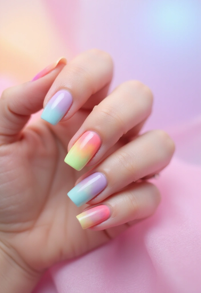 29 Terra Futura Nail Designs That Blend Nature and Neon - 4. Nature’s Neon Ombre
