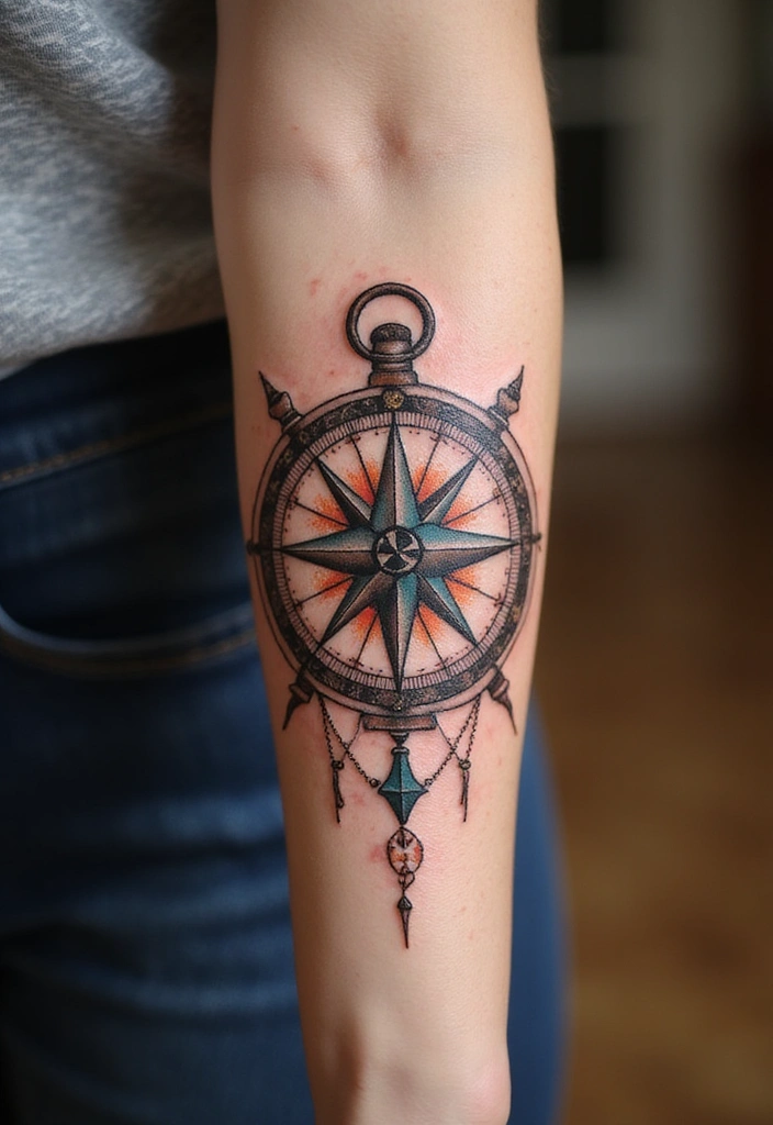 30 Artistic Tattoo Ideas for Women That Hold Deep Meaning (Prepare to Be Inspired by #14!) - 17. Travel-Inspired Tattoos