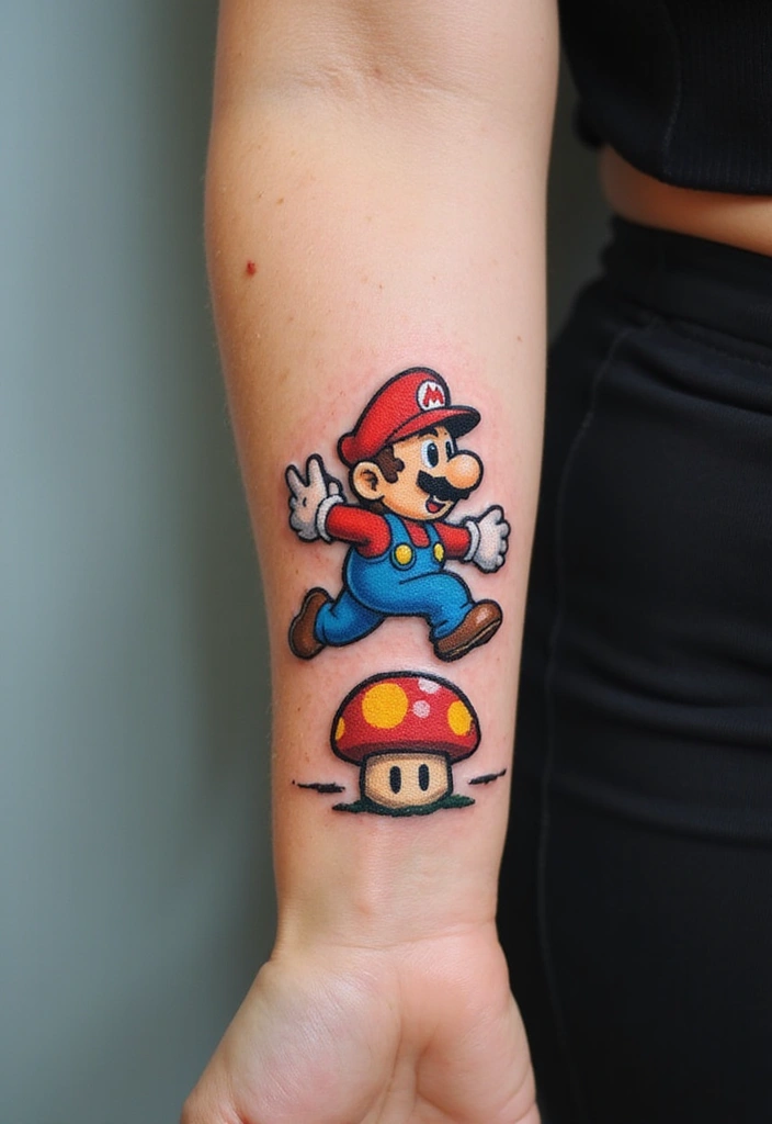 30 Artistic Tattoo Ideas for Women That Hold Deep Meaning (Prepare to Be Inspired by #14!) - 25. Retro Gaming