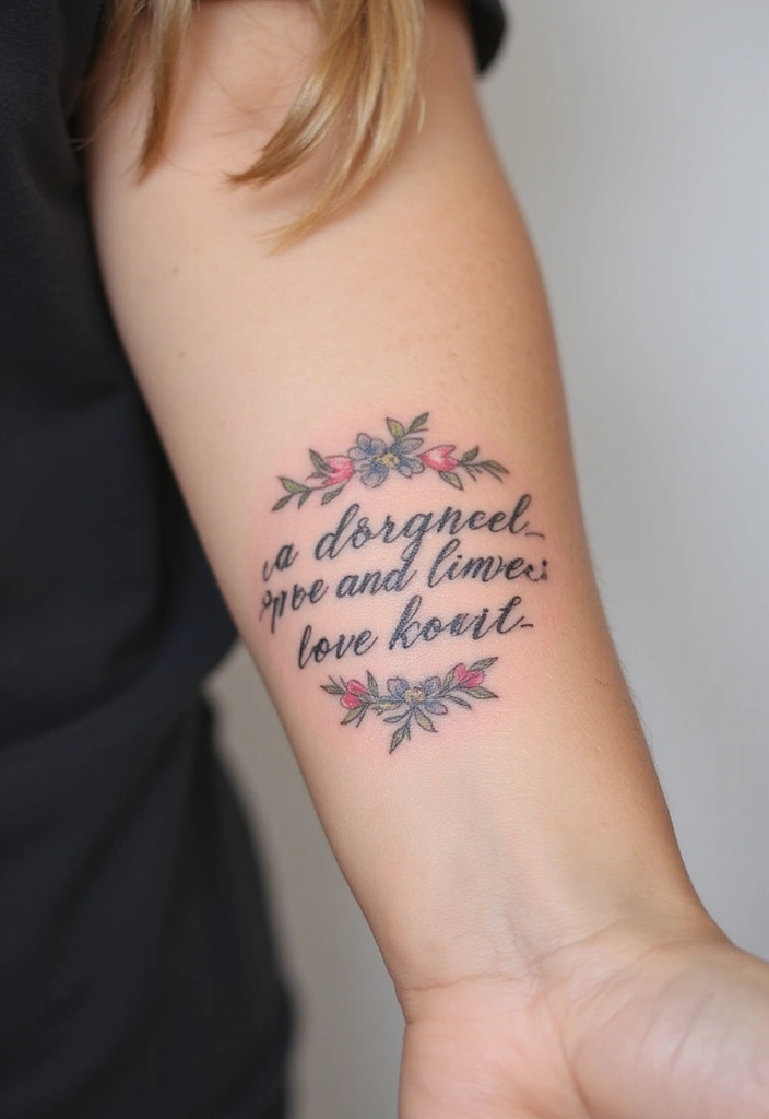 30 Artistic Tattoo Ideas for Women That Hold Deep Meaning (Prepare to Be Inspired by #14!) - 4. Inspirational Quotes