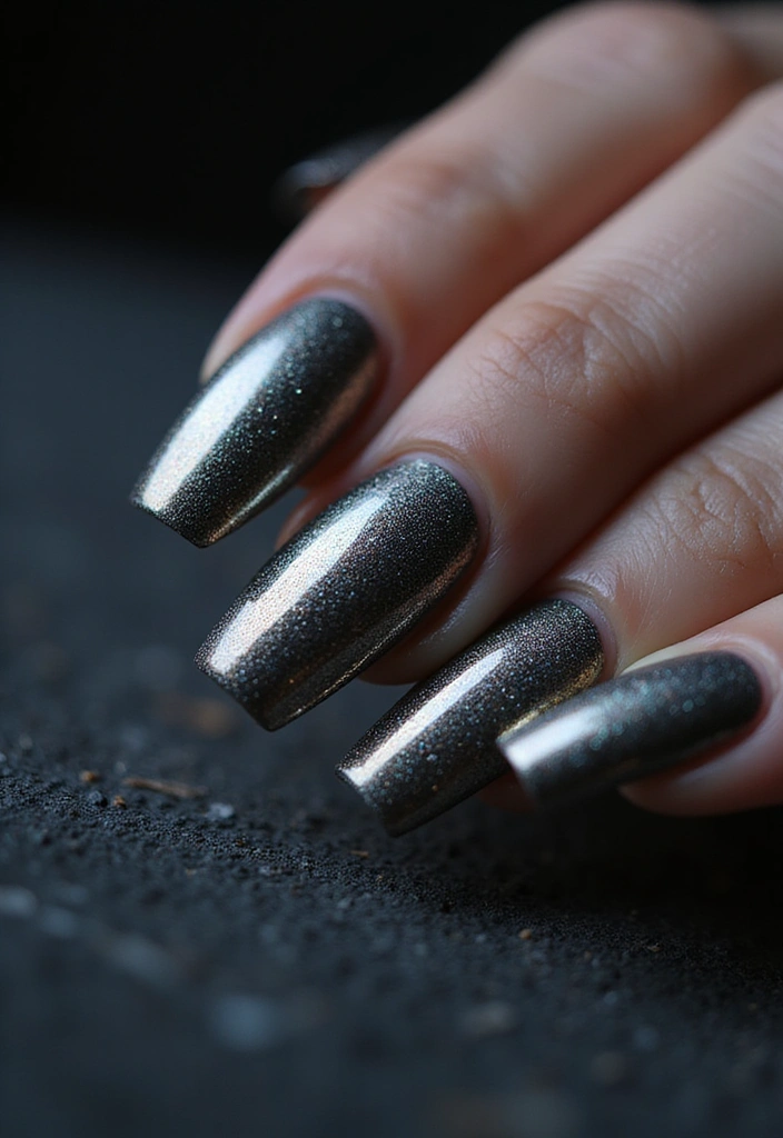 30 Aura Nail Styles That Will Leave You Feeling Radiant! - 18. Edgy Chrome