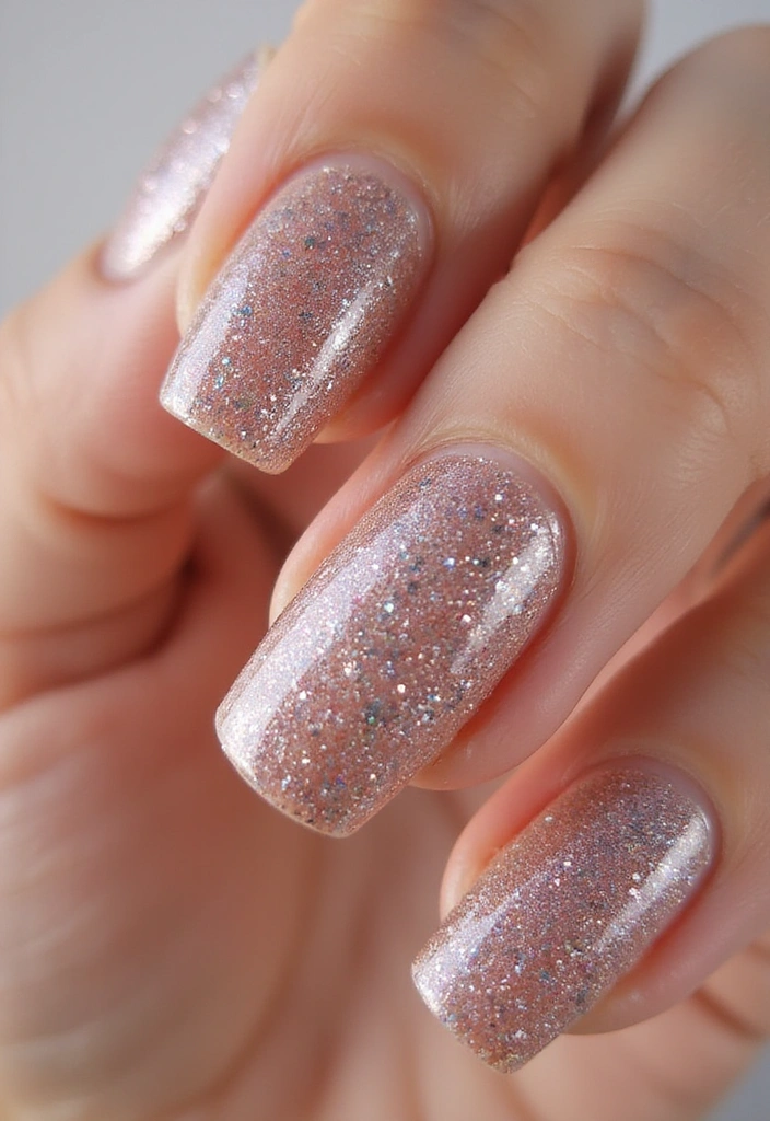 30 Aura Nail Styles That Will Leave You Feeling Radiant! - 5. Glitter Galore