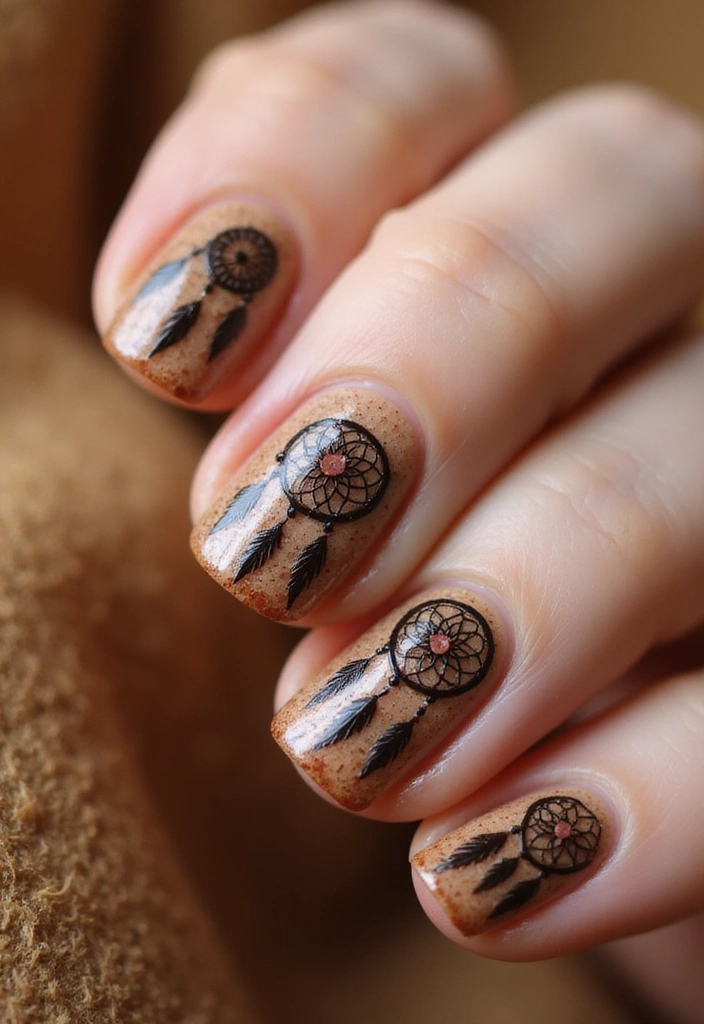 30 Aura Nail Styles That Will Leave You Feeling Radiant! - 9. Boho Chic