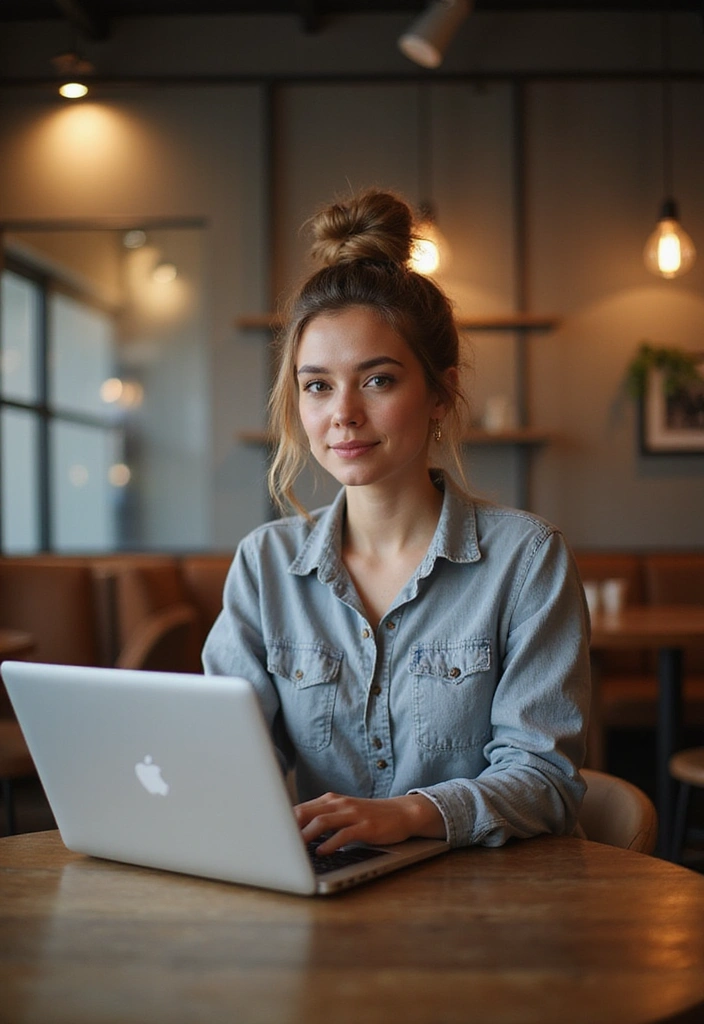 30 Trendy Hairstyles That Look Fabulous and Are Super Simple (Watch Out for #10!) - 14. Simple Top Knot