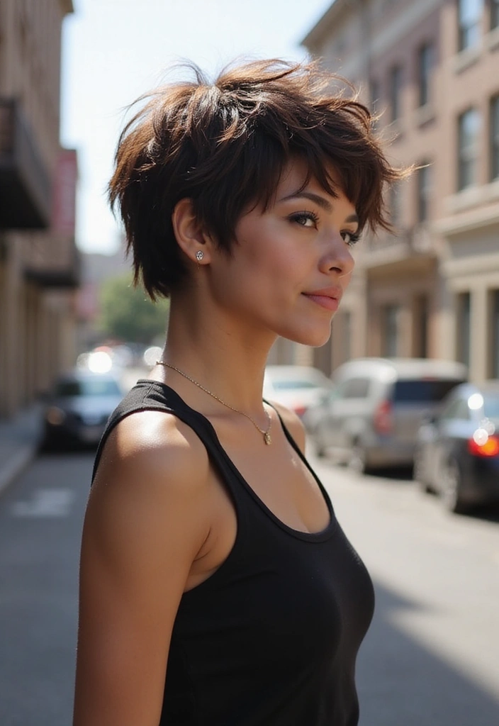 30 Trendy Hairstyles That Look Fabulous and Are Super Simple (Watch Out for #10!) - 6. Textured Pixie Cut