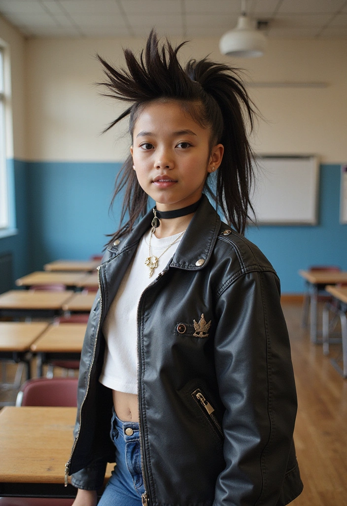 30 Youthful and Stylish Hairstyles for School That Are Super Easy! - 13. Easy Faux Hawk