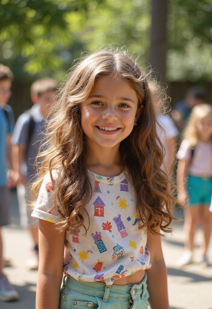 30 Youthful and Stylish Hairstyles for School That Are Super Easy! - 2. Trendy Half-Up, Half-Down
