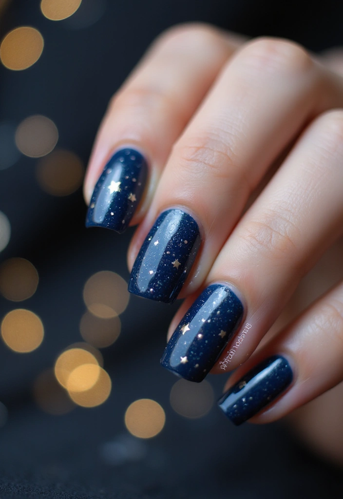 32 Trendy Spring Nails for 2025 That Will Transform Your Look Instantly! - 16. Starry Nights