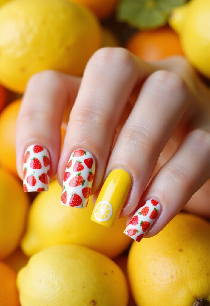 32 Trendy Spring Nails for 2025 That Will Transform Your Look Instantly! - 30. Fruity Fun