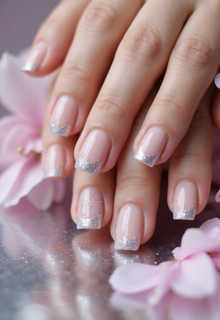 32 Trendy Spring Nails for 2025 That Will Transform Your Look Instantly! - 4. Gradient Glitter Tips