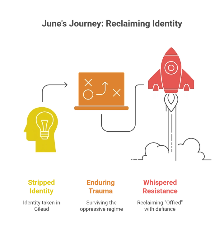 Infographic showing idea development stages with icons of a head, strategy board, and rocket launch.