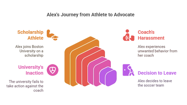 Colorful infographic showing key statistics and data visualizations about podcast growth.